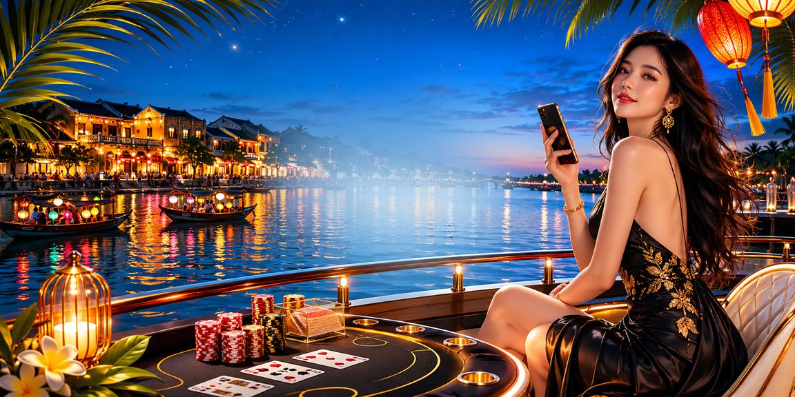 Không gian baccarat Hội An lung linh đèn lồng – giải trí văn hóa đặc sắc Việt Nam
