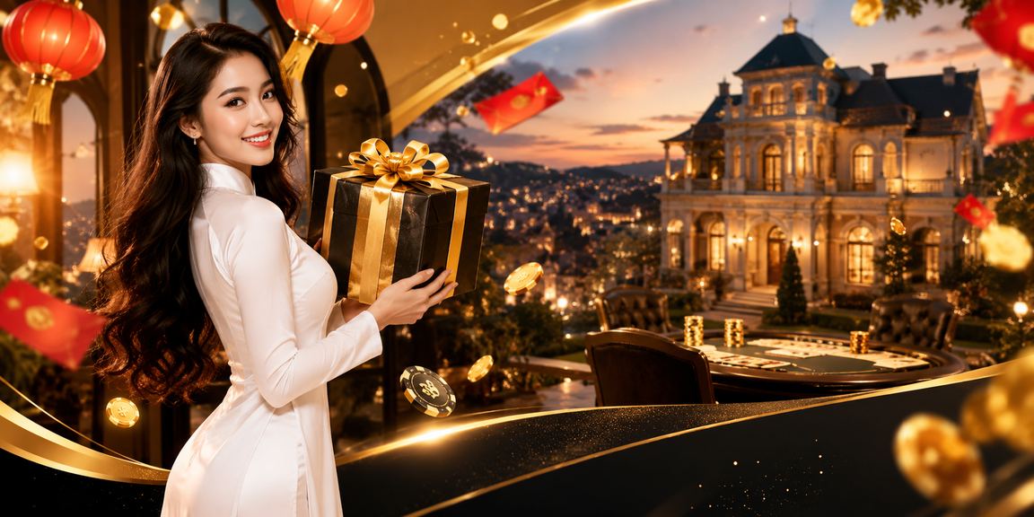 Cảnh giải trí casino trực tuyến tại Việt Nam với ánh sáng đầy màu sắc